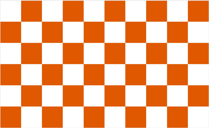 Checkered Orange & White 3'x5' Flag ROUGH TEX® 68D