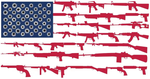 USA Guns & Bullet Holes 3'x5' Flag ROUGH TEX® 68D Nylon