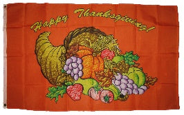 Happy Thanksgiving Harvest 3'X5' Flag ROUGH TEX® 68D