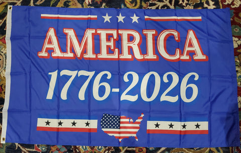 America 250th USA Flags 1776 2026 3x5 Feet 100D