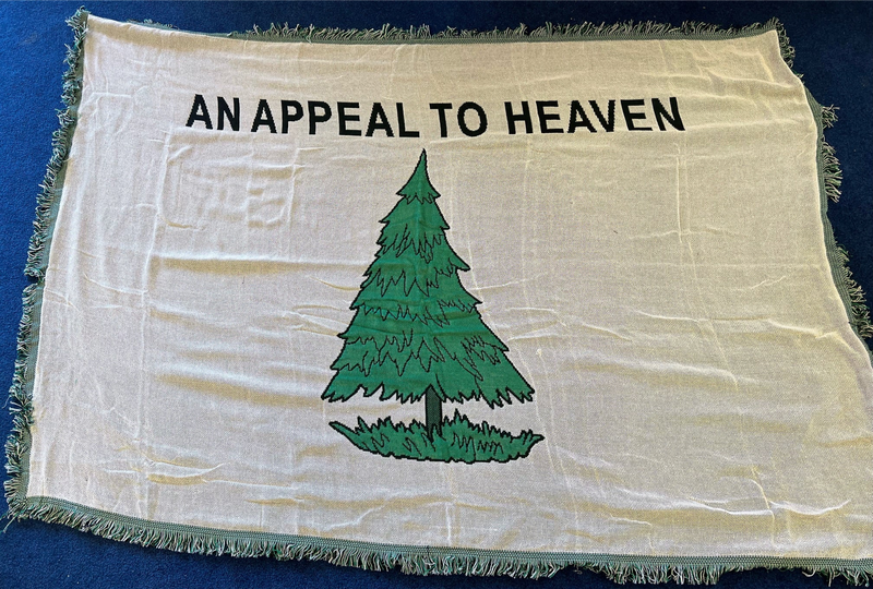 An Appeal to Heaven Flag Woven 100% Cotton Throw Blanket 4x6 Feet Afghan