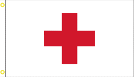 Red Cross 3'X5' Flag ROUGH TEX® 68D