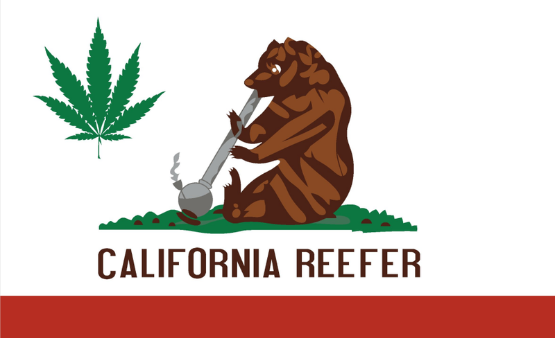 California Cannabis 3'x5' Flag ROUGH TEX® 68D