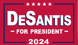 DeSantis For President Red 2024 3'X5' Flag ROUGH TEX® 68D