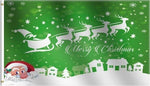 Merry Christmas Green 3'X5' Flag ROUGH TEX® 68D
