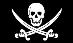 Calico Jack Jolly Roger 3'X5' Flag ROUGH TEX® 68D