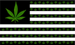 USA Cannabis 3'x5' Flag ROUGH TEX® 68D Nylon