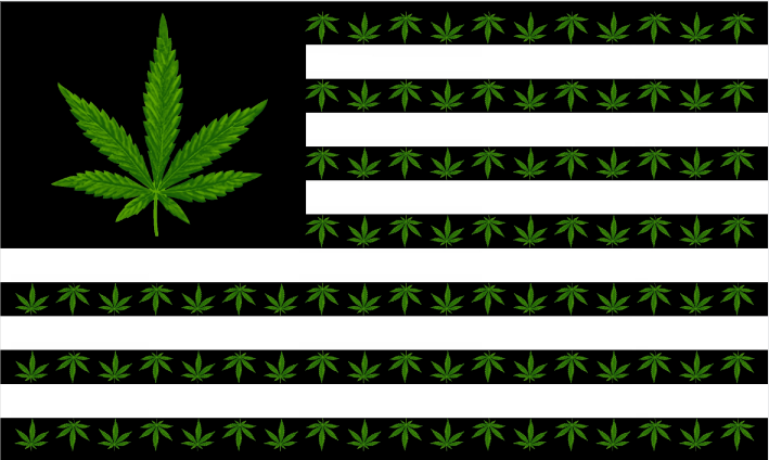USA Cannabis 3'x5' Flag ROUGH TEX® 68D