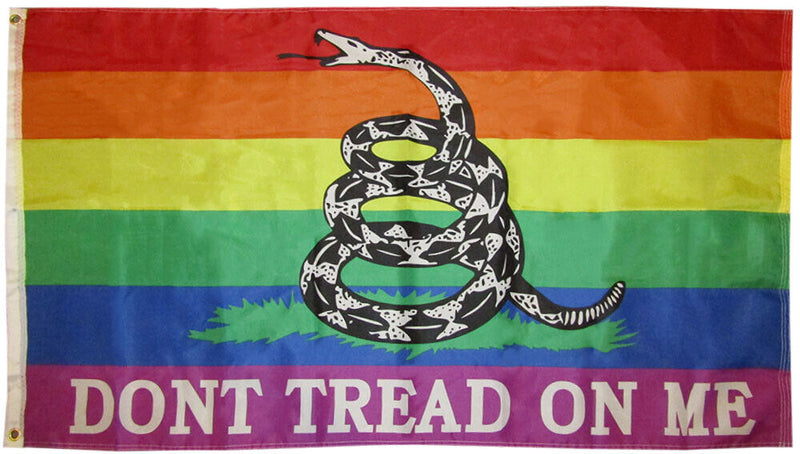 Gadsden Rainbow 3'x5' Flag ROUGH TEX® 68D Nylon