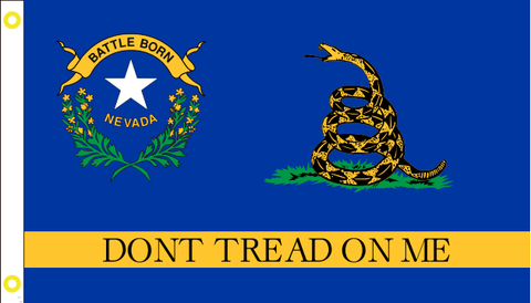Nevada Gadsden 3'x5' Flag ROUGH TEX® 68D Nylon