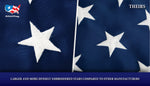 USA Made in America Nylon Embroidered Flags