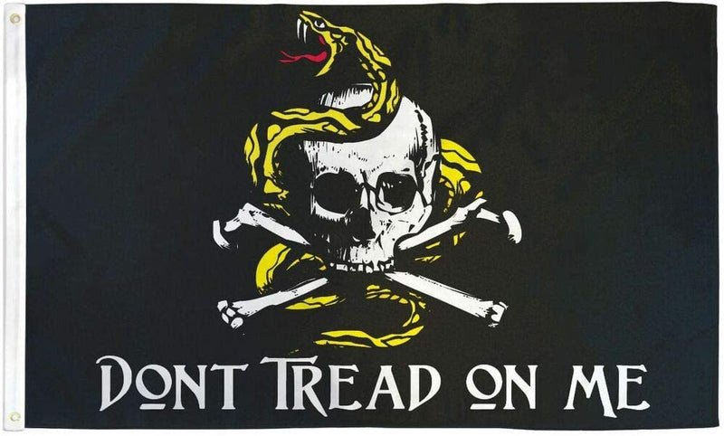 Gadsden Pirate Don't Tread On Me 3'x5' Flag ROUGH TEX® 68D Nylon