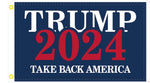 Trump 2024 Take Back America 3'x5' Flag ROUGH TEX® 100D