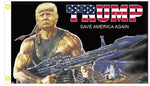 Trump Bazooka Save America Again 3'x5' Flag ROUGH TEX® 100D