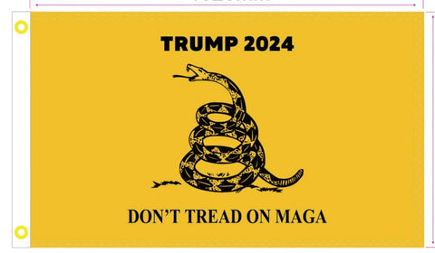 Trump 2024 Don't Tread On MAGA 3'x5' Flag ROUGH TEX® 100D