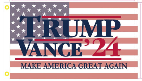 Trump Vance 2024 USA 2024 3'x5' Flag ROUGH TEX® 100D