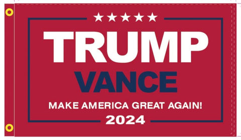 Trump Vance Make America Great Again Red 3'x5' Flag ROUGH TEX® 100D