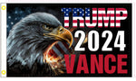 Trump 2024 Vance Eagle 3'x5' Flag ROUGH TEX® 100D