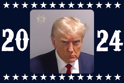 Trump Mug Shot 2024 #2 3'X5' Flag 68D