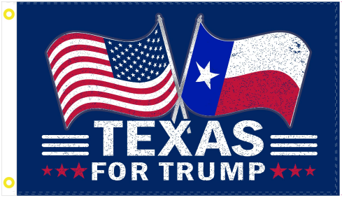 Texas For Trump USA Texas 3'x5' Flag ROUGH TEX® 100D