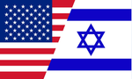 USA Israel Half 3'x5' Flag ROUGH TEX® 68D Nylon