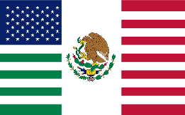 USA Mexico 3'x5' Flag ROUGH TEX® 68D Nylon