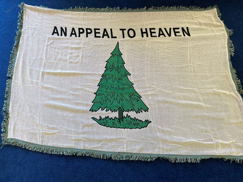 An Appeal to Heaven Flag Woven 100% Cotton Throw Blanket 4x6 Feet Afghan