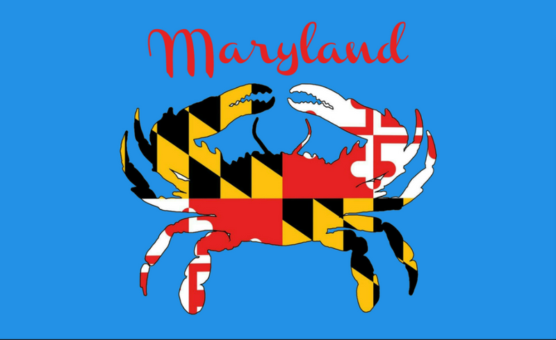 Maryland Blue Crab 3'x5' Flag ROUGH TEX® 68D Nylon
