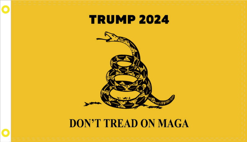 Trump 2024 Don't Tread on MAGA 3'x5' Flag ROUGH TEX® 100D