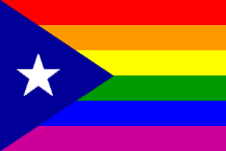 Puerto Rico Rainbow 3'x5' Flag ROUGH TEX®  Polyester