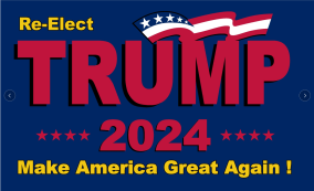 Re Elect Trump 2024 Make America Great Again 3'x5' Flag ROUGH TEX® 68D