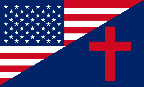 USA Christian Half 3'x5' Flag ROUGH TEX® 68D Nylon