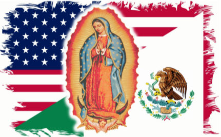 USA Mexico Virgin De Guadalupe 3'x5' Flag ROUGH TEX® 68D Nylon