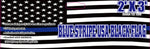 12 2'x3' BLUE STRIPE USA BLACK (AMERICAN POLICE MEMORIAL FLAG) 100D FLAGS BY THE DOZEN WHOLESALE PER DESIGN!