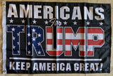 Americans For Trump KAG Keep America Great Double Sided Flag Rough Tex ® 2'X3' 100D