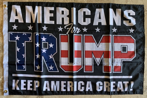 Americans For Trump KAG Keep America Great Double Sided Flag Rough Tex ® 2'X3' 100D