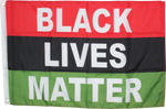 Black Lives Matter Official African American Pan-African Flag 2'x3'- Rough Tex® 100D