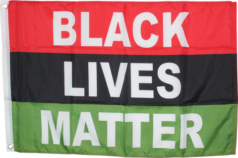 Black Lives Matter Official African American Pan-African Flag 2'x3'- Rough Tex® 100D