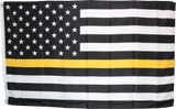 USA Thin Gold LIne USA Dispatcher Memorial Flag Rough Tex ® 100D 3'X5'