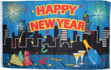 Happy New Year City Flag  - 3'x5' Rough Tex® 100D