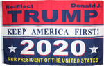 Re-Elect Donald J. Trump 2020 For President Of The United States 3'X5' Rough Tex® 100D