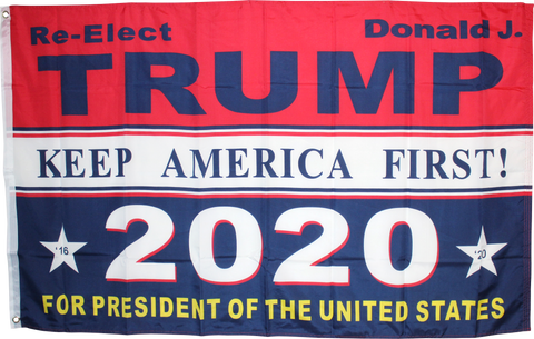 Re-Elect Donald J. Trump 2020 For President Of The United States 3'X5' Rough Tex® 100D