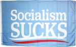 SOCIALISM SUCKS 3'X5' FLAG 100D ROUGH TEX ®