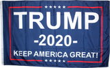 TRUMP 2020 KEEP AMERICA GREAT BLUE 3'X5' FLAG ROUGH TEX® 68D NYLON