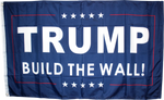 Trump Build The Wall 3'X5' Flag- Rough Tex® 100D