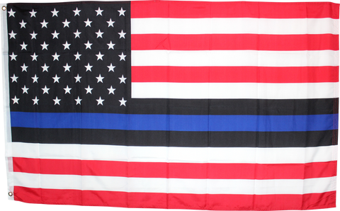 USA RWB With This Blue Line Memorial American Flag 3'x5' 100D ROUGH TEX ®