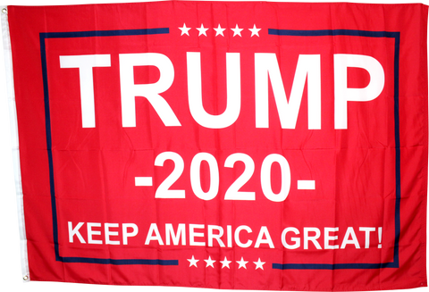 4'X6' TRUMP 2020 KEEP AMERICA GREAT RED FLAG 100D ROUGH TEX ®