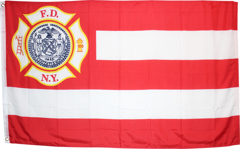 New York Fire Department Flag Rough Tex ® 3'x5' 100D Flags