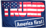 Trump America First 3'X5' Flag ROUGH TEX ®100D