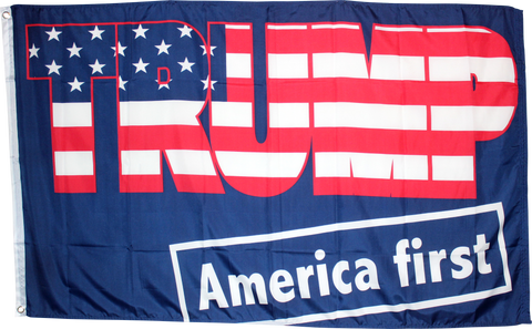 Trump America First 3'X5' Flag ROUGH TEX ®100D